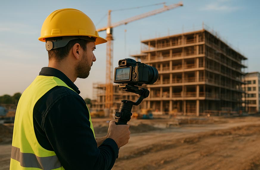 riprese video per cantieri